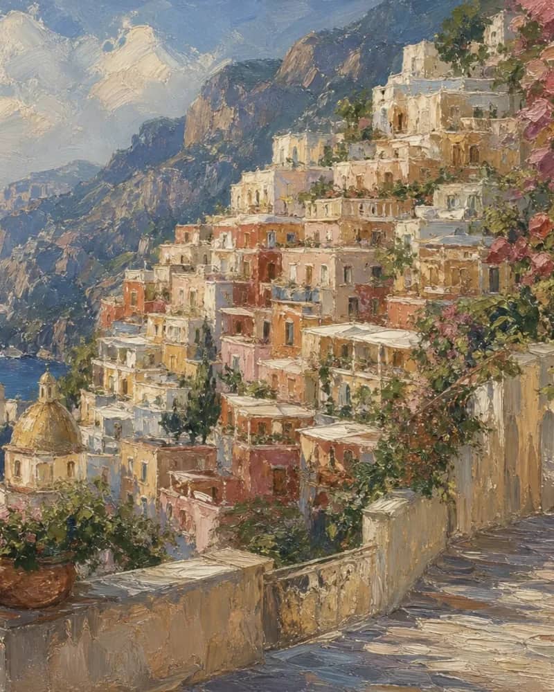 Zaproszenie ślubne — Śródziemnomorski Positano